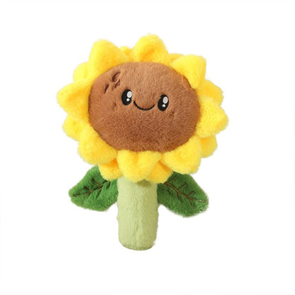 Moo – Plush Sunflower Cat Toy