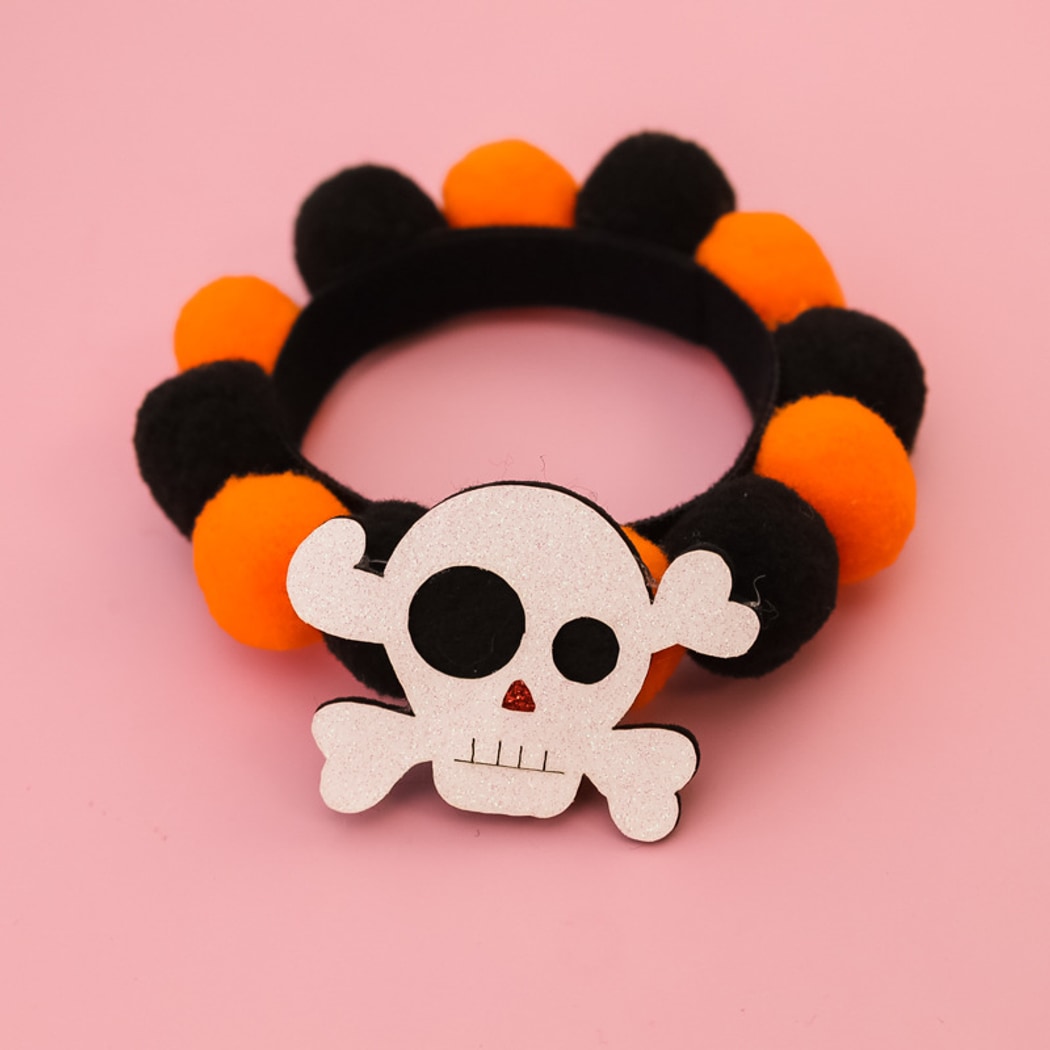 Halloweek - Halloween Cat Collar with Cartoon Motifs