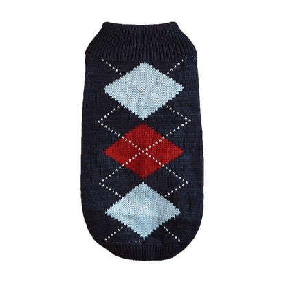 Ozzie - Color Block High Neck Dog Sweater