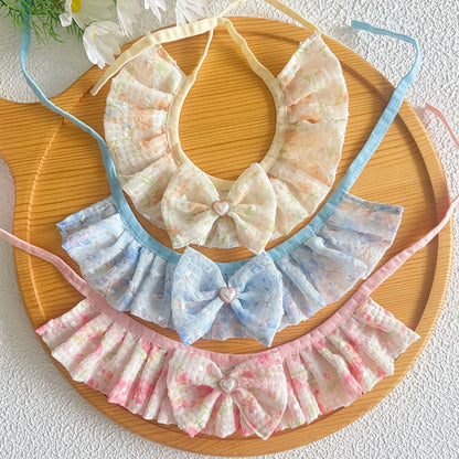 Mokka - Pastel Floral Bow Cat Collar