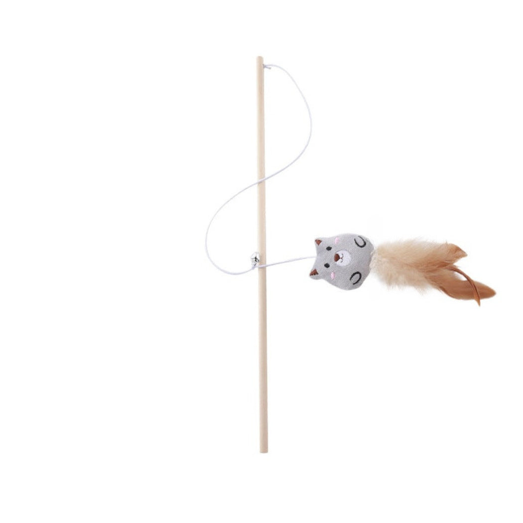 Moo - Plush Teaser Wand Cat Toy