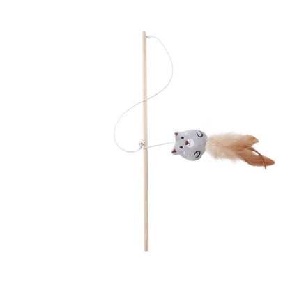 Moo - Plush Teaser Wand Cat Toy