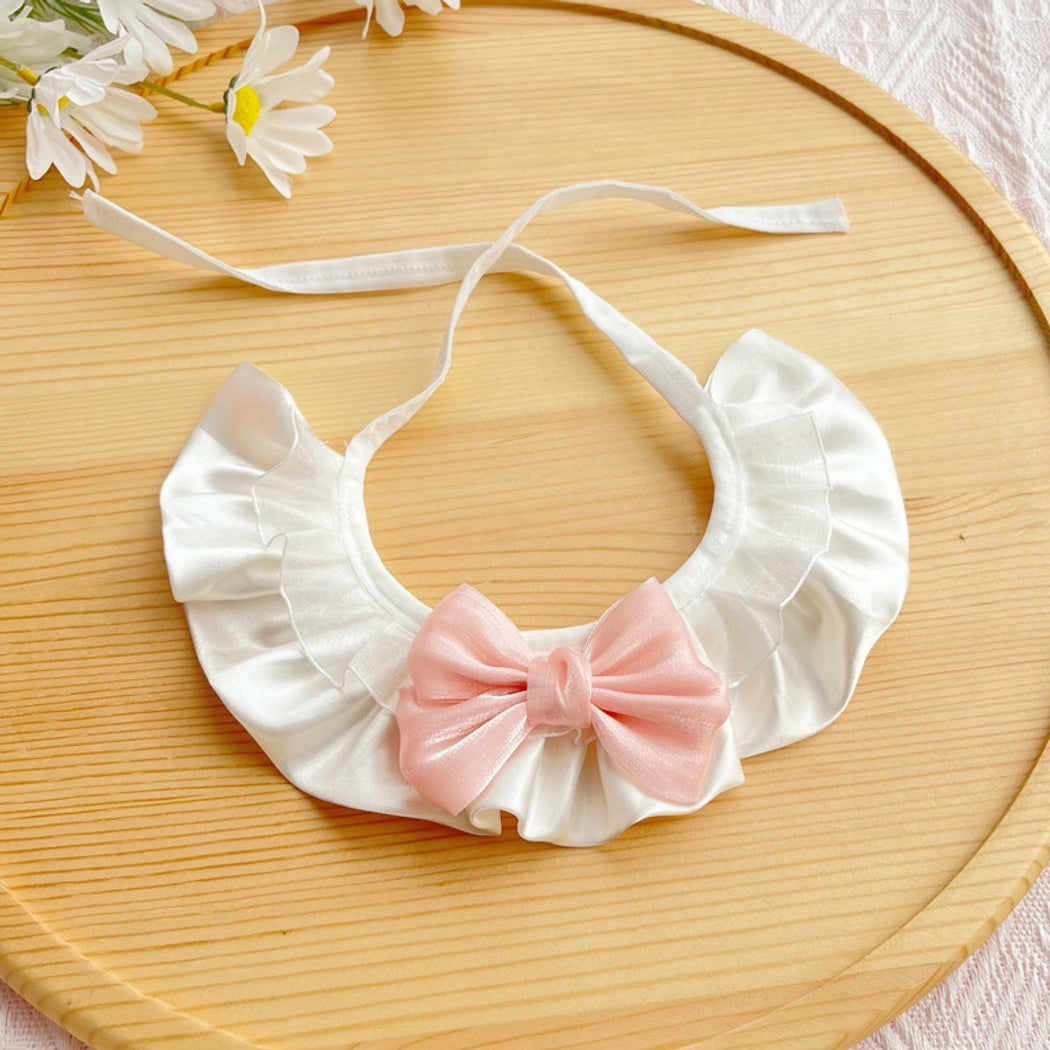 Mokka - Ruffled Bow Princess Style Cat Collar