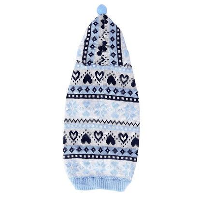 Ozzie - Princess Style Heart Snowflake Dog Sweater