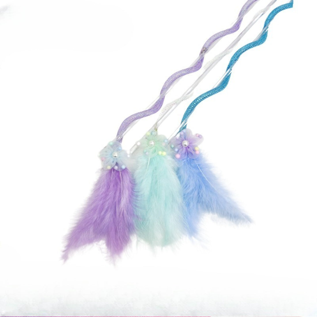 Moo - Flower Feather Cat Teaser Wand