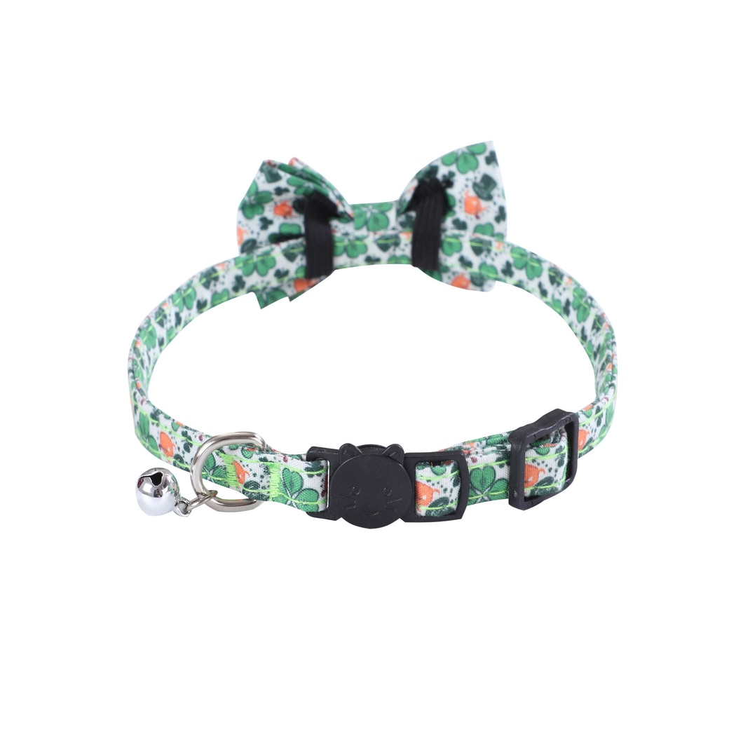 Mokka - Light Green Charm Bow Tie Pet Collar