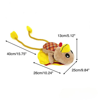 Petkin - Plush Turkey Toy Rope Tug for Dogs