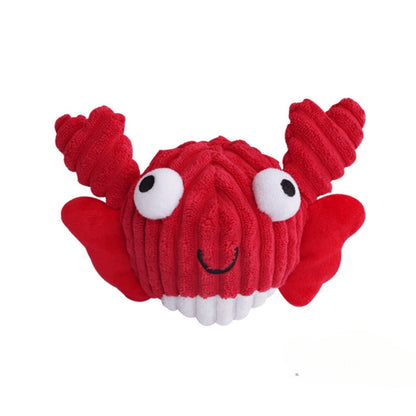 Petkin – Sea Animal Squeaky Plush Dog Toy