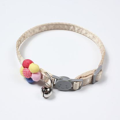 Mokka - Princess Style Flower Cat Collar with Bell
