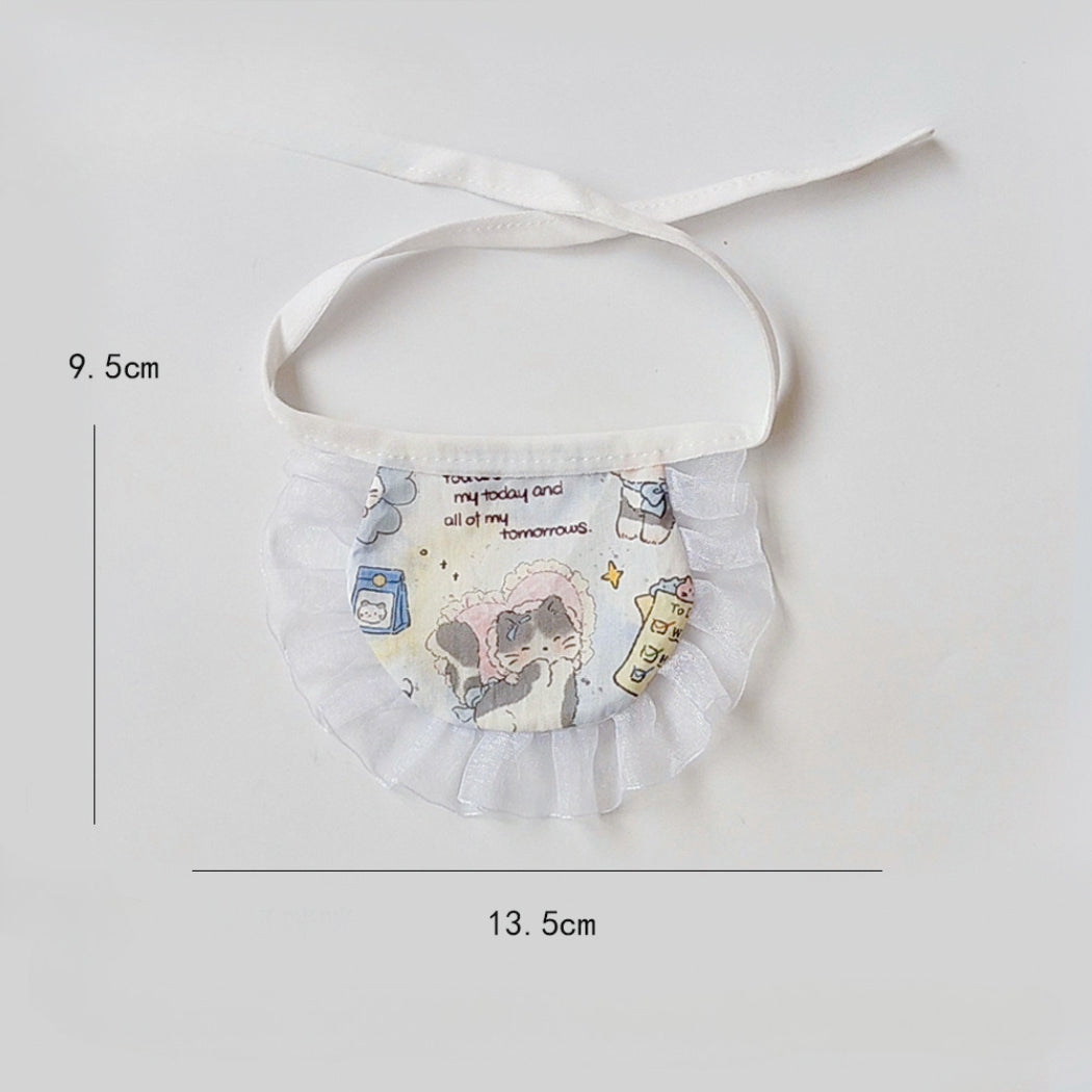 Mokka - Cute Cartoon Ruffle Pet Bib