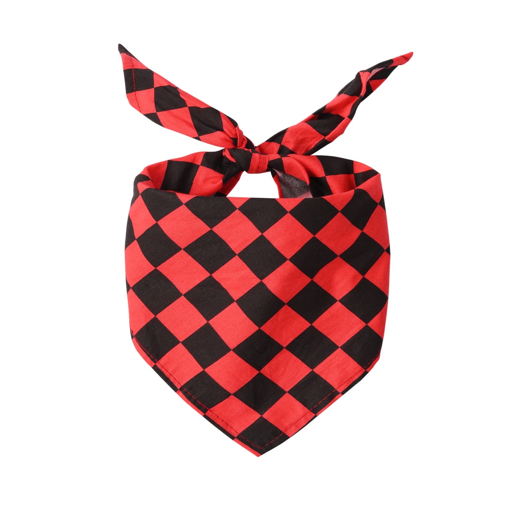 Furbud - Plaid Print Pet Triangle Bandana