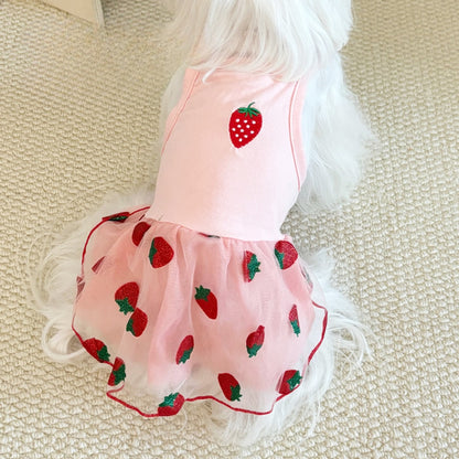 Ozzie - Cute Mesh Pet Dress for Small Dogs