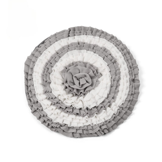 Snuffy - Round Gray & White Snuffle Mat