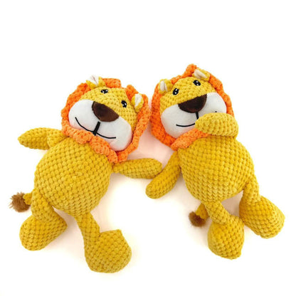 Petkin – Plush Lion Squeaky Dog Toy
