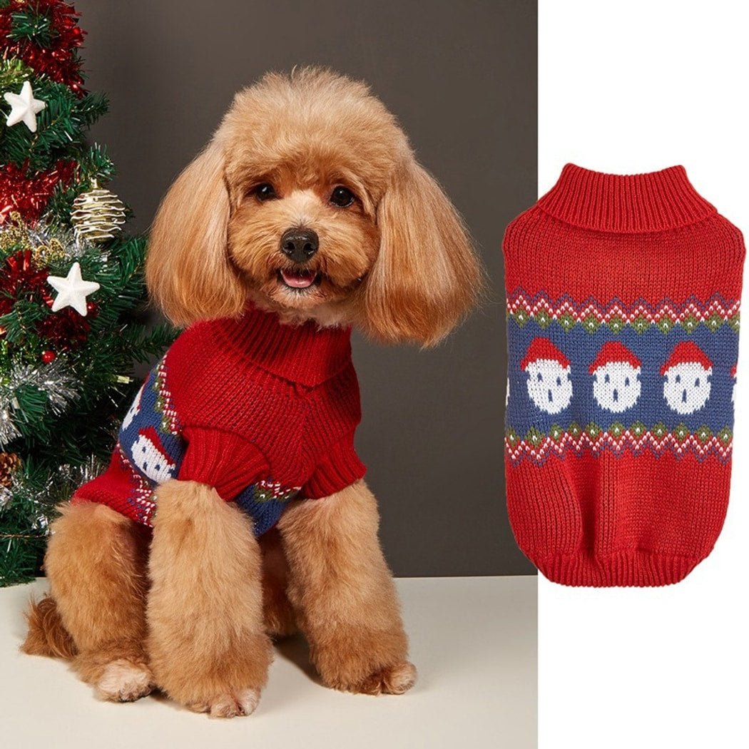 Christmoo - Festive High Neck Dog Christmas Sweater