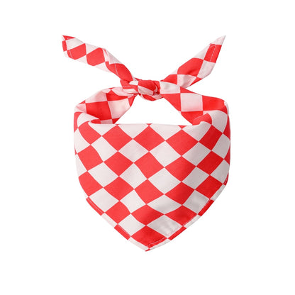 Furbud - Plaid Print Pet Triangle Bandana