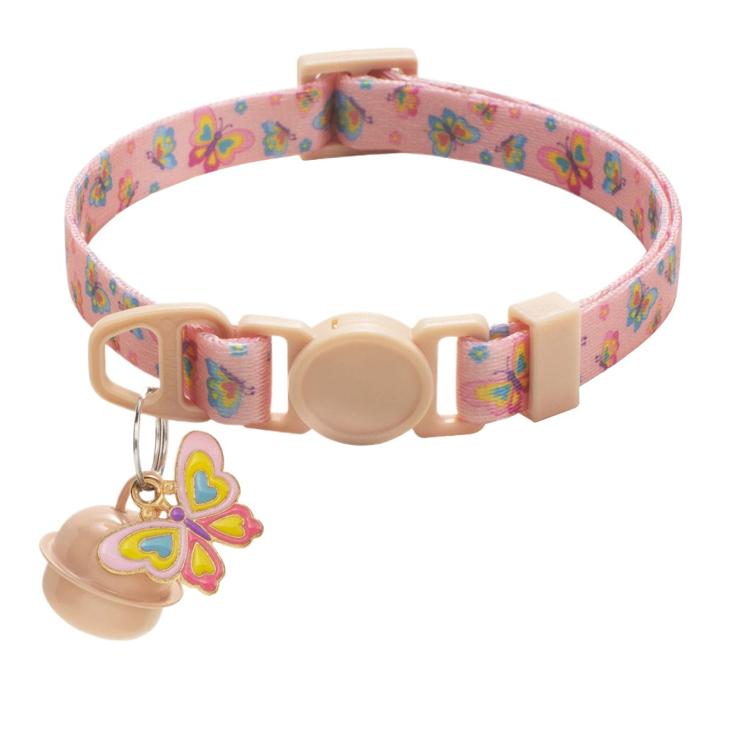 Mokka - Butterfly Print Breakaway Cat Collar