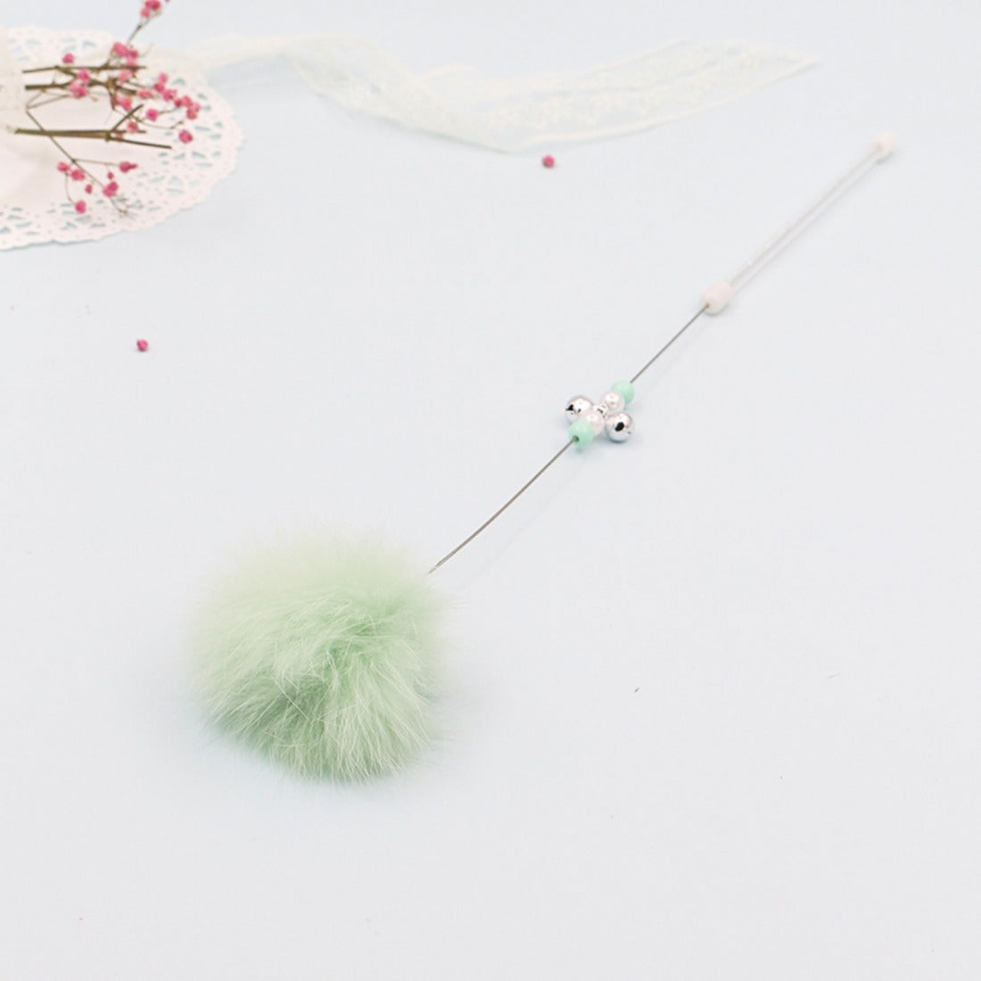 Moo - Colorful Pom-Pom Cat Teaser Wand