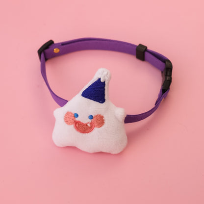 Halloweek - Cartoon Halloween Pumpkin Ghost Pet Collar