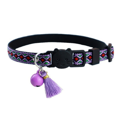Mokka - Vintage Geometric Patterns Cat Collar