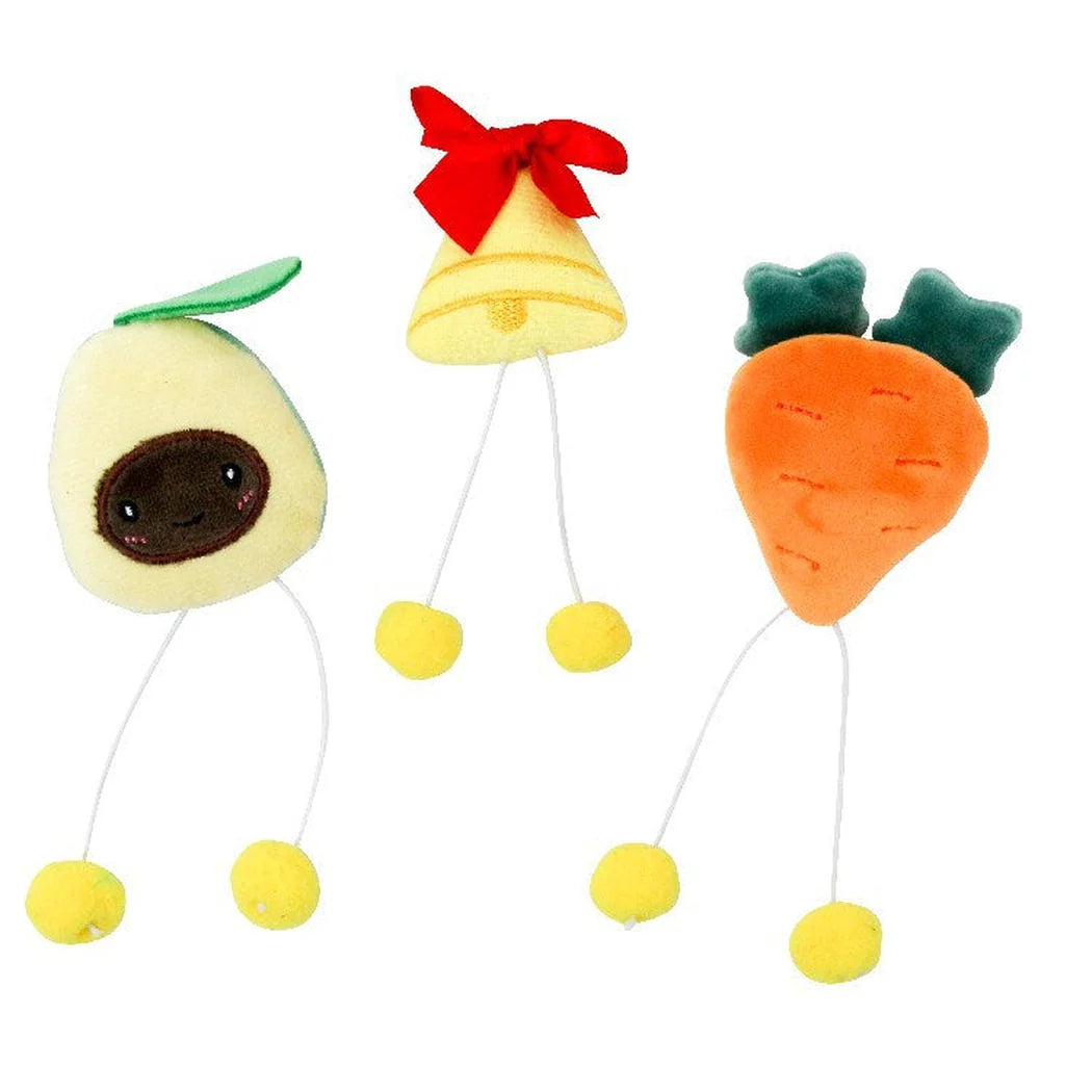 Moo - Fruit and Bell Character Cat Toy