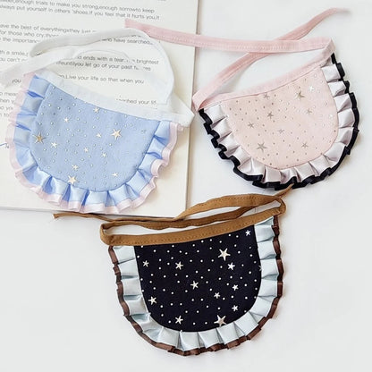 Mokka - Star Dot Ruffle Pet Bib