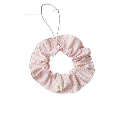 Mokka - Striped Ruffled Bib Bear Patch Pet Neckwear
