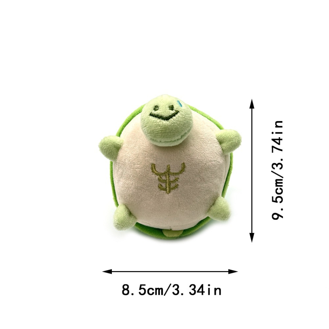 Moo - Smiling Plush Turtle Cat Toy