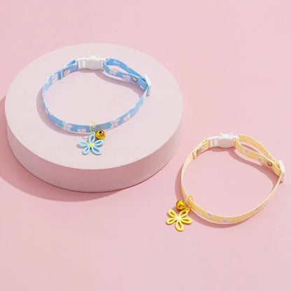 Mokka - Flower Cutout Bell Princess Style Cat Collar