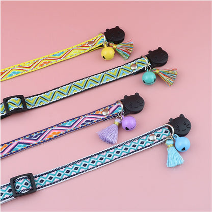 Mokka - Vintage Geometric Patterns Cat Collar
