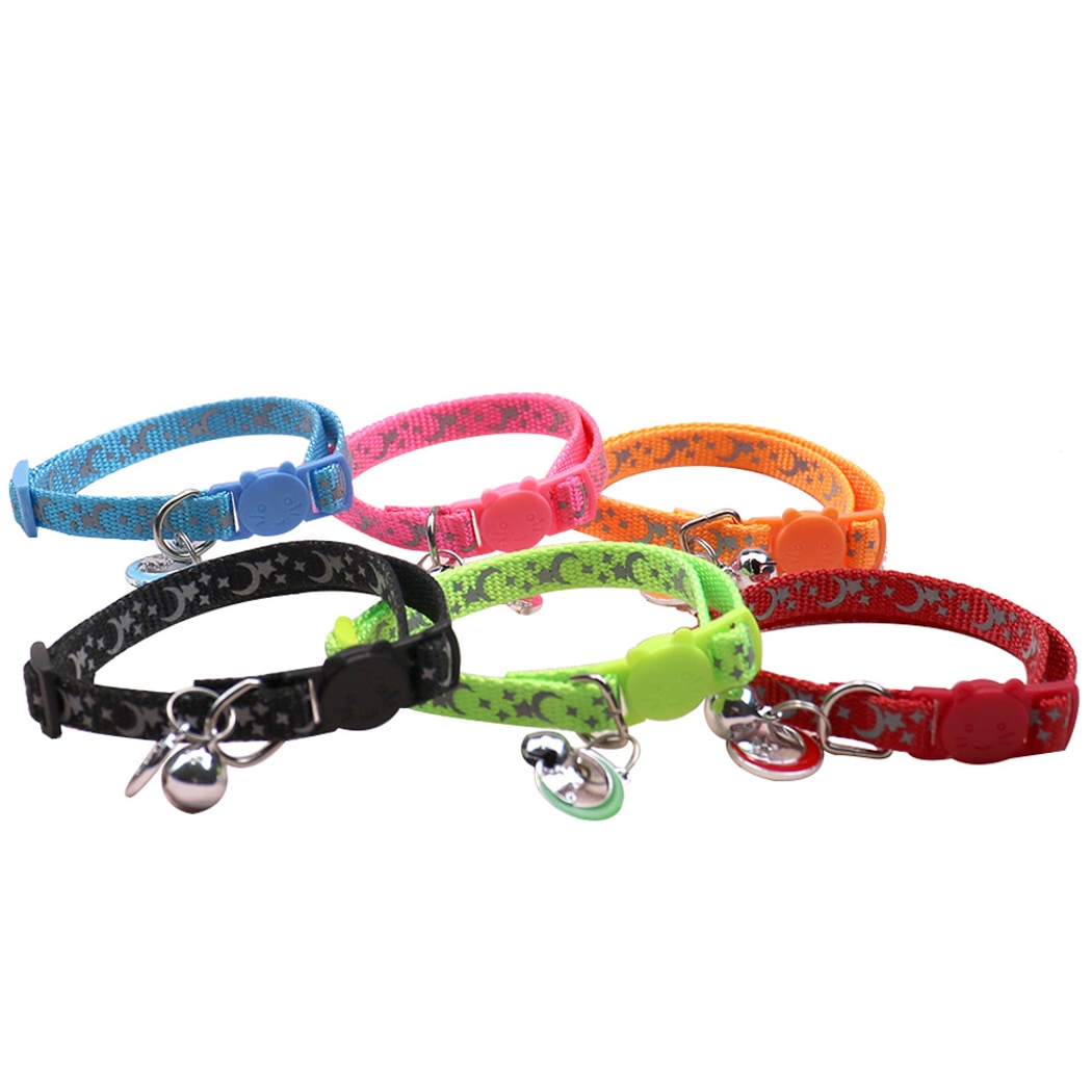 Mokka - Simple Star and Moon Print Pet Collar