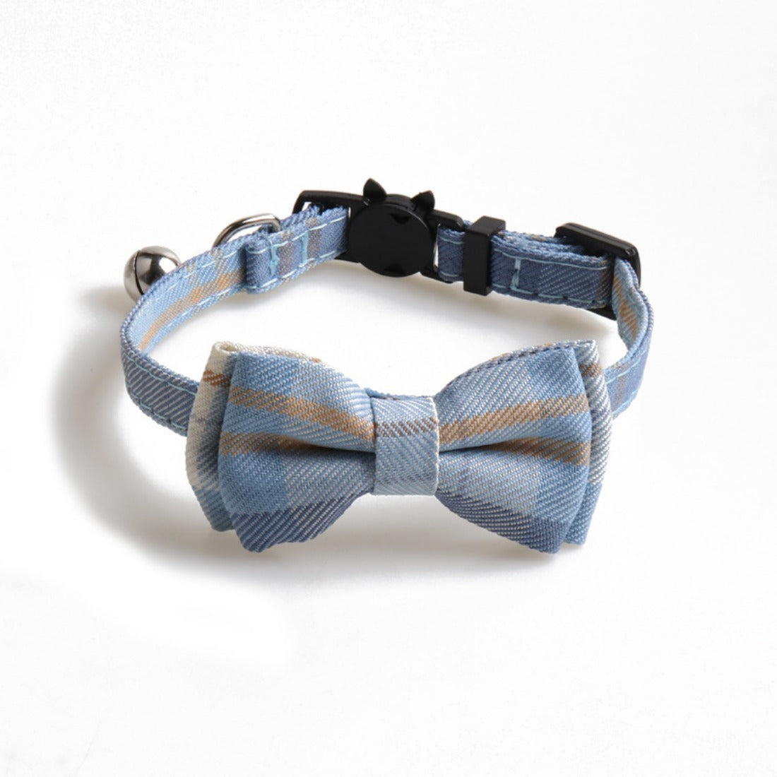 Mokka - British Plaid Bowtie Cat Collar