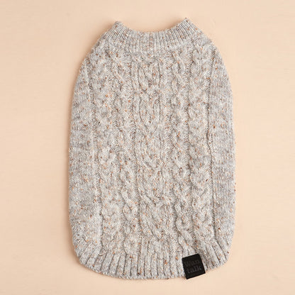 Ozzie - Speckled Ear Cutout Dog Pullover Sweater