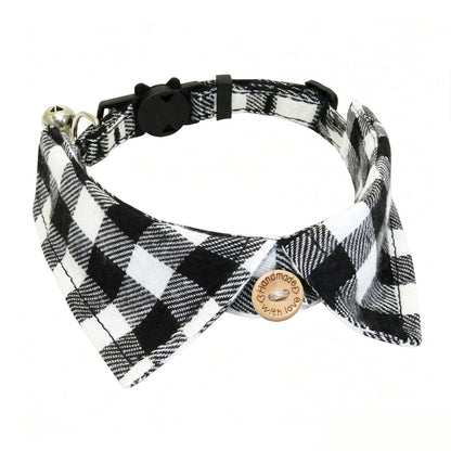 Mokka - Plaid Breakaway Buckle Bell Cat Collar