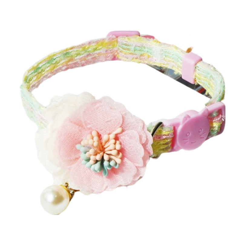 Mokka - Cherry Blossom Cat Collar