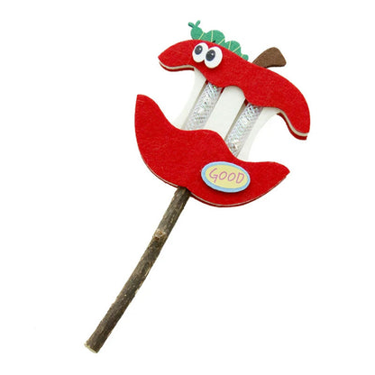 Petkin - Apple Teeth Cat Teaser Wand