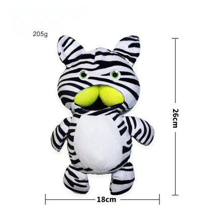 Petkin - Animal Print Plush Squeaky Dog Toy