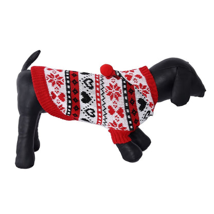 Ozzie - Princess Style Heart Snowflake Dog Sweater
