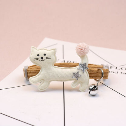 Mokka - Rustic Cartoon Cat Decoration Cat Collar