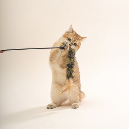 Moo - Fuzzy Tail Cat Teaser Wand