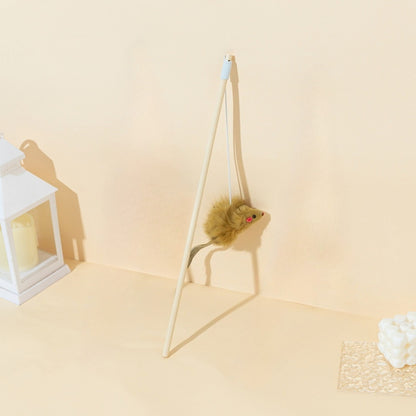 Moo - Cat Teaser Wand with Plush Mouse
