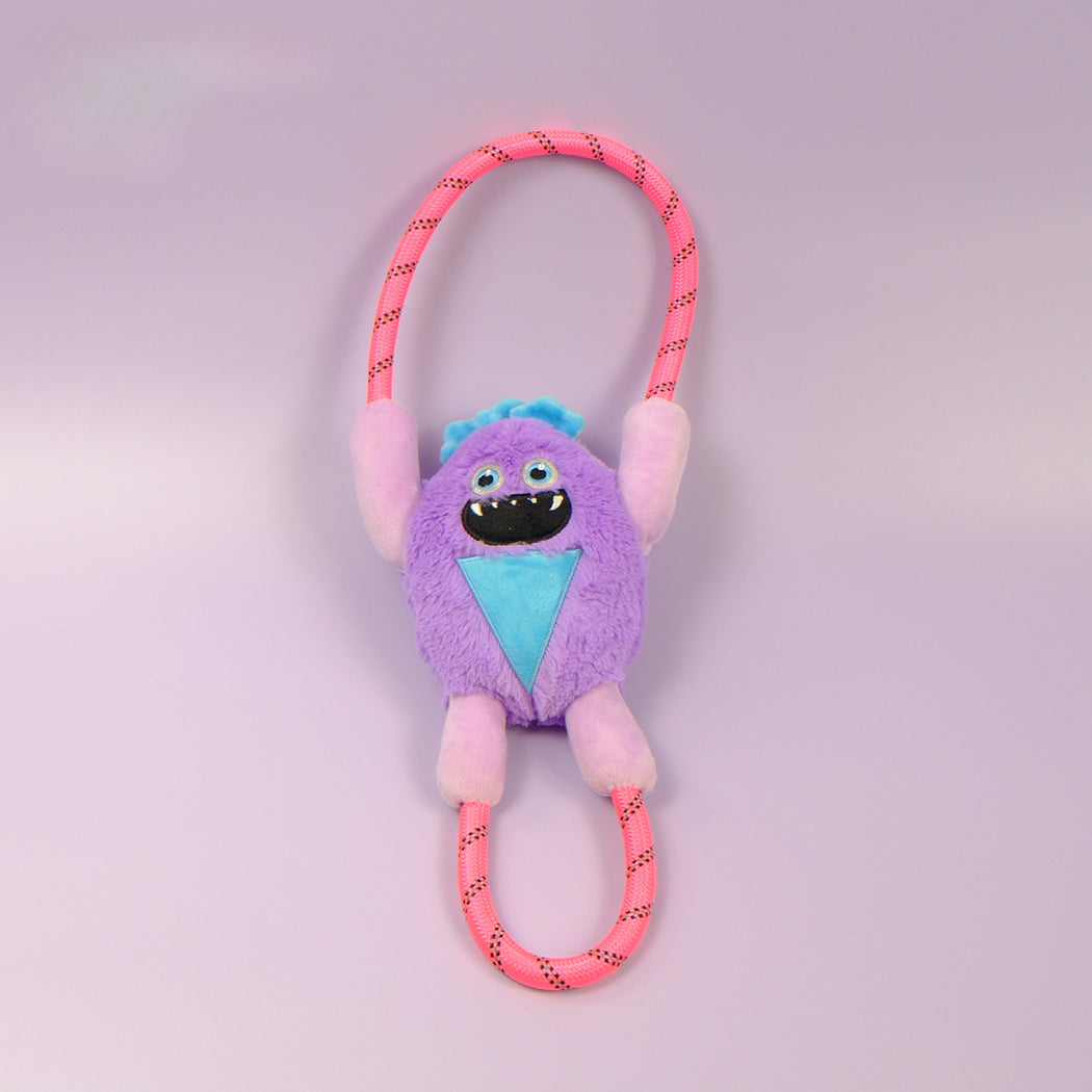 Petkin - Monster Plush Rope Loop Dog Toy