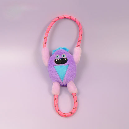 Petkin - Monster Plush Rope Loop Dog Toy