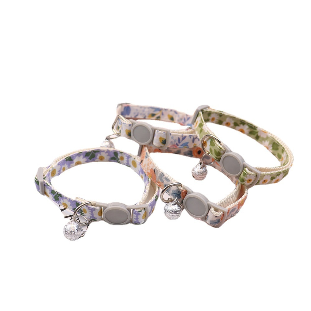 Mokka - Floral Print Everyday Pet Collar