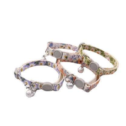 Mokka - Floral Print Everyday Pet Collar