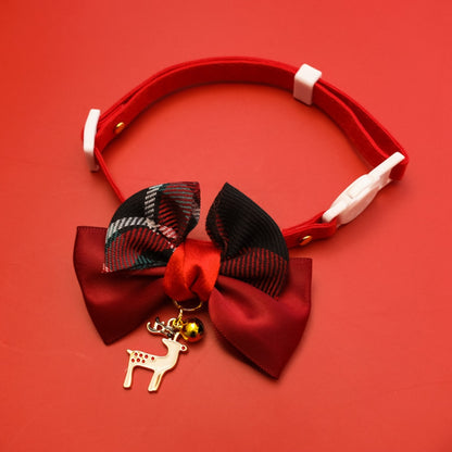 Christmoo - Christmas Bow Pattern Cat Collar