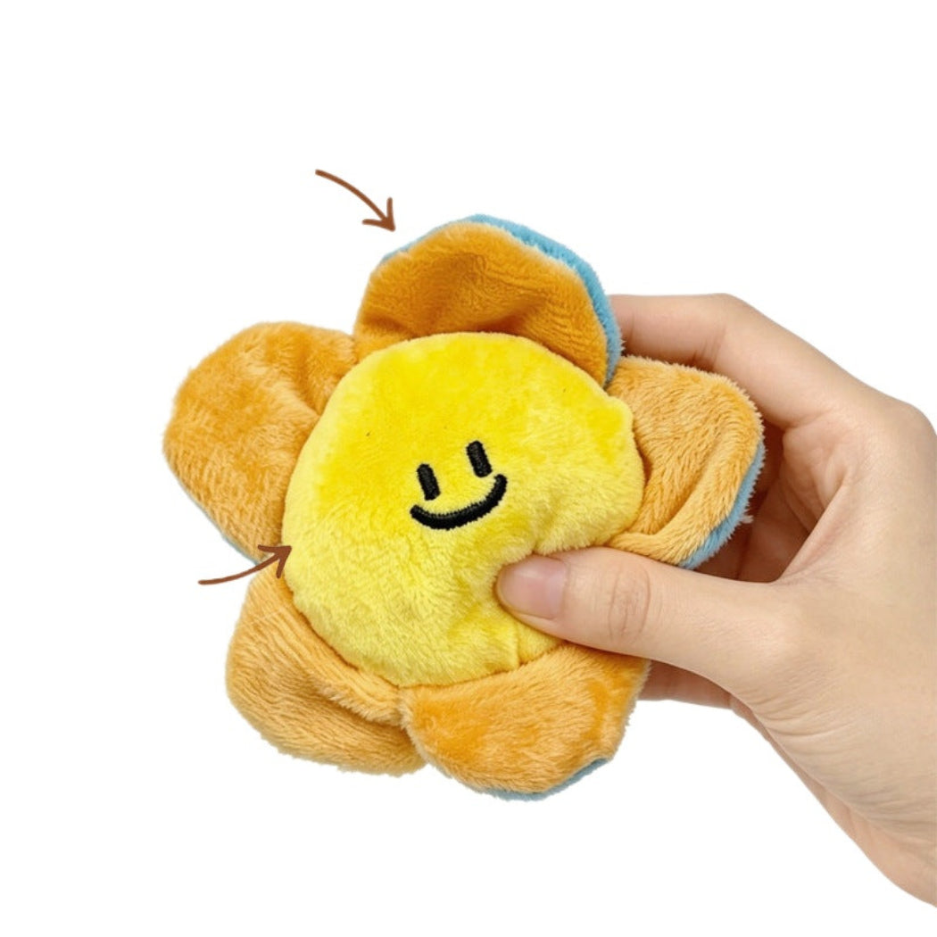 Petkin - Smiling Flower Plush Dog Toy