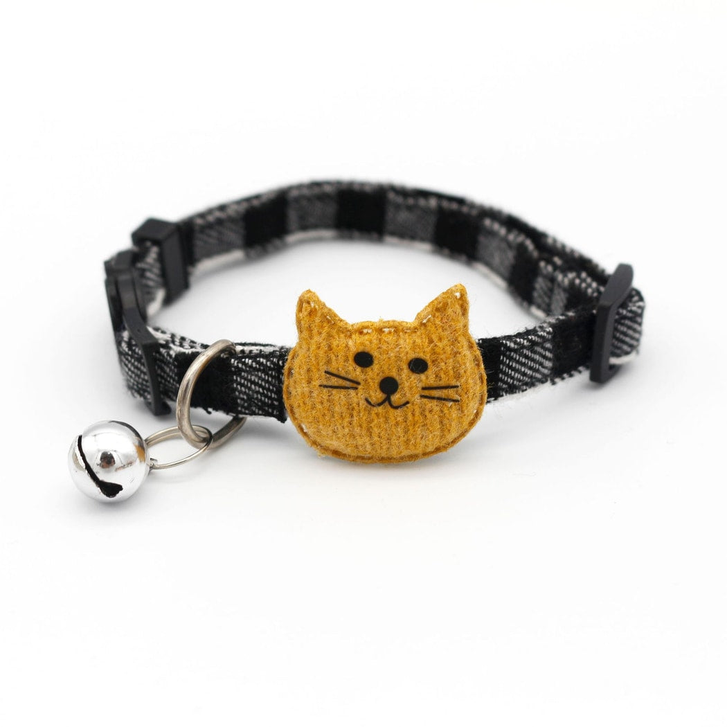Mokka - Rustic Cartoon Cat Decoration Cat Collar