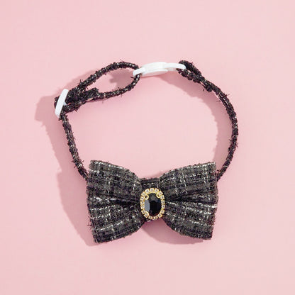 Mokka - Princess Style Plaid Bowknot Cat Collar