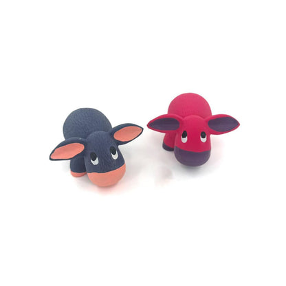 Petkin - Donkey Dog Toy | Squeaky Animal Chew Toy | Small Rubber Pet Toy